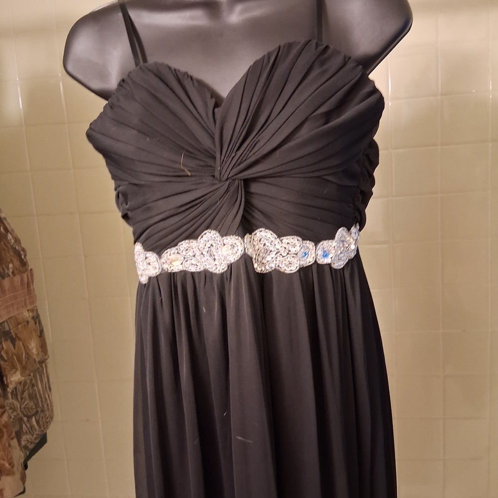 Converse Black Dress with Silver Embellished Waist